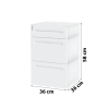 tu-nhua-duy-tan-homi-3-ngan-2l1n-mau-trang - ảnh nhỏ  1