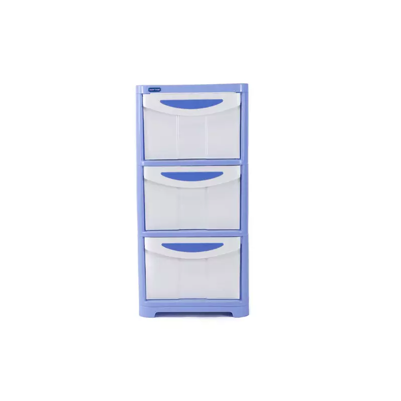 Tủ nhựa Duy Tân Lớn No.662 - 3 (3 ngăn, màu xanh dương)
