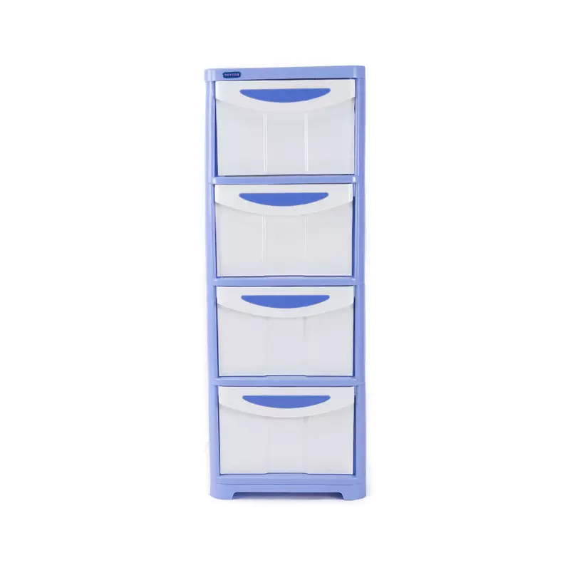 Tủ nhựa Duy Tân Lớn No.662 - 4 (4 ngăn, màu xanh dương)