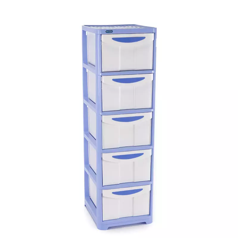 Tủ nhựa Duy Tân Lớn No.662 - 5 (5 ngăn, màu xanh dương)