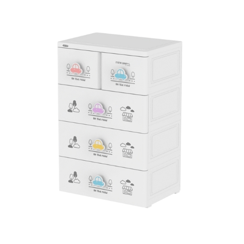 Tủ nhựa Mina Baby-L 4 ngăn (màu trắng)